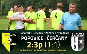 Šťastný, ale odmakaný postup přes Popovice